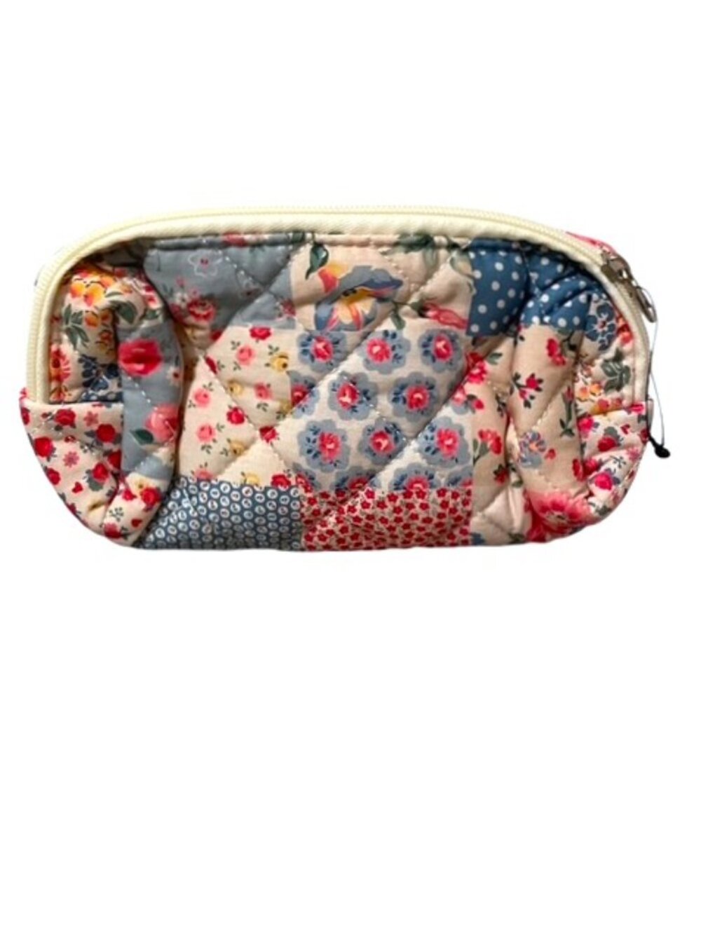 NWOT Floral Patchwork Makeup Cosmetic Bag Pouch Travel